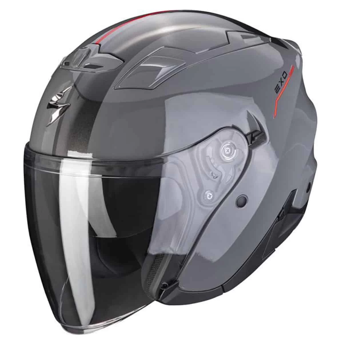 Scorpion Exo-230 SR Helmet - Cement Grey Red