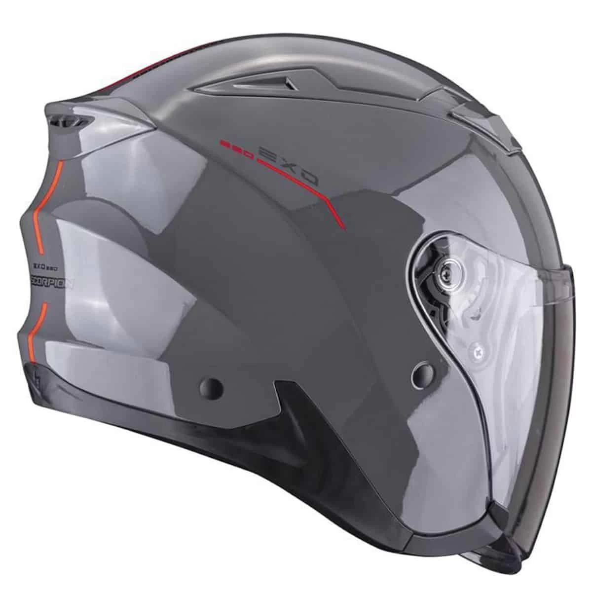 Scorpion Exo-230 SR Helmet - Cement Grey Red - Image 2