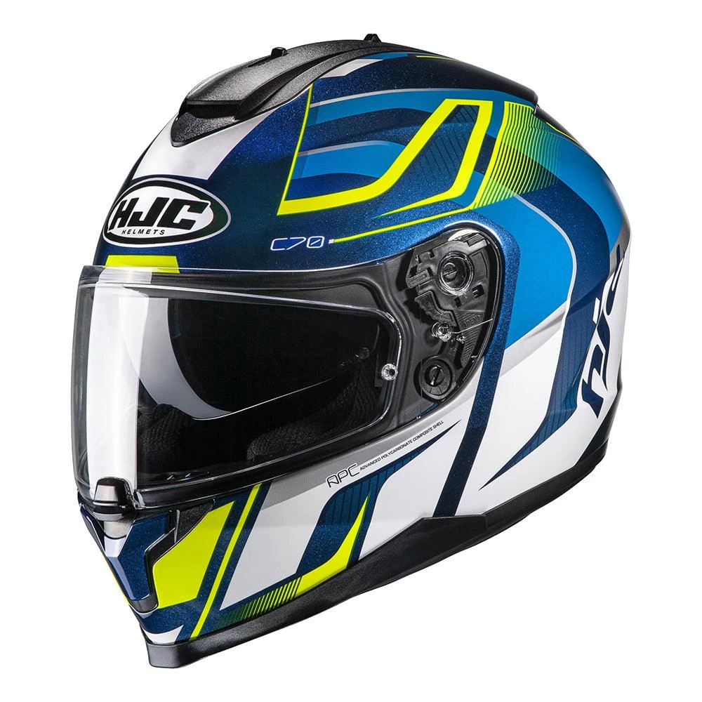 HJC C70 Helmet Lantic - Blue Yellow