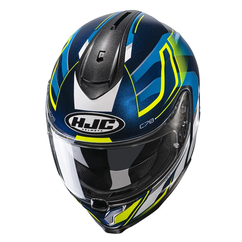 HJC C70 Helmet Lantic - Blue Yellow - Image 2