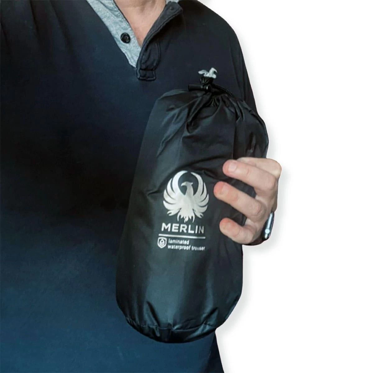 Merlin Platinum Rain Overtrousers WP - Black - SALE - Image 4