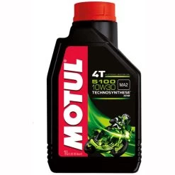 Motul Semi-Synthetic 5100 10W30 4T Oil - Black