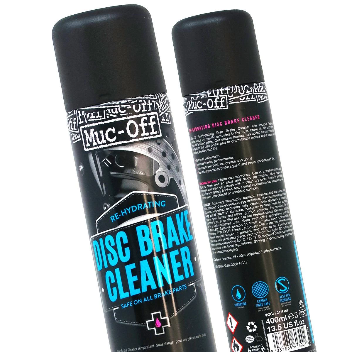 Muc-Off Motorcycle Disc Brake Cleaner - 400ml - Black