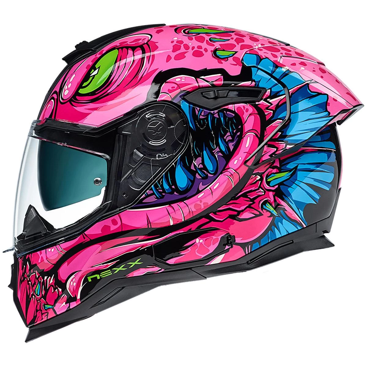 Nexx SX.100R Helmet Abisal - Pink Blue - SALE