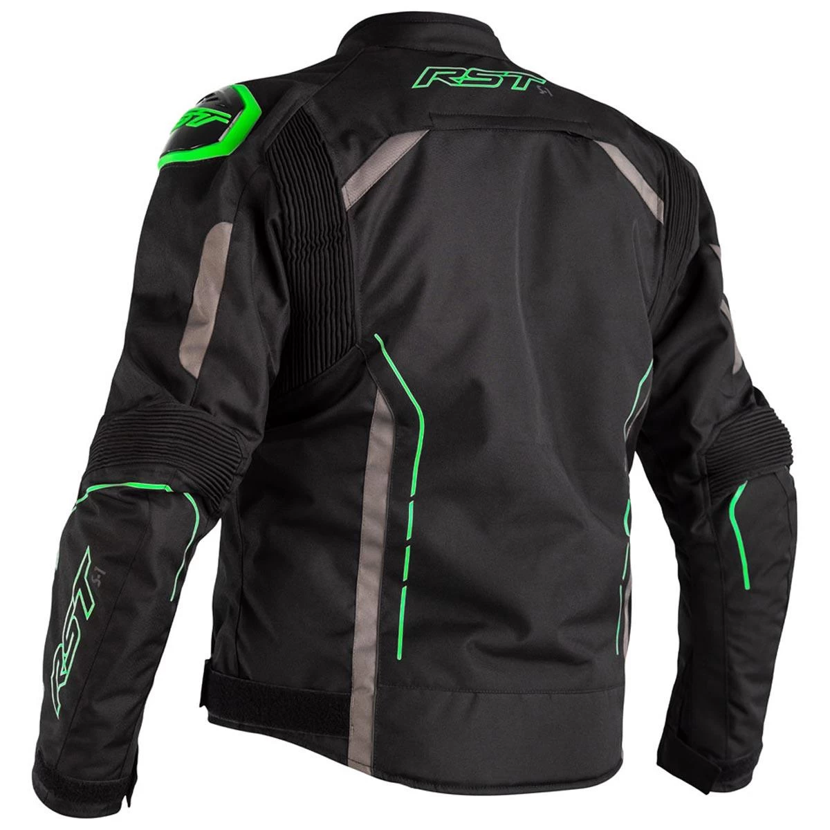 RST S-1 Textile Jacket CE WP - Black Grey Green - Image 3