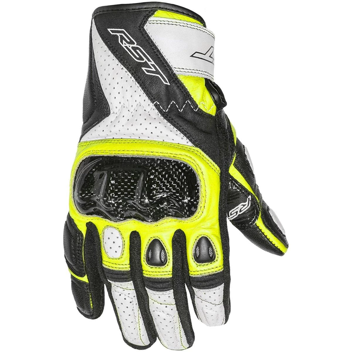 RST Stunt III Gloves 2123 CE - Black Yellow White