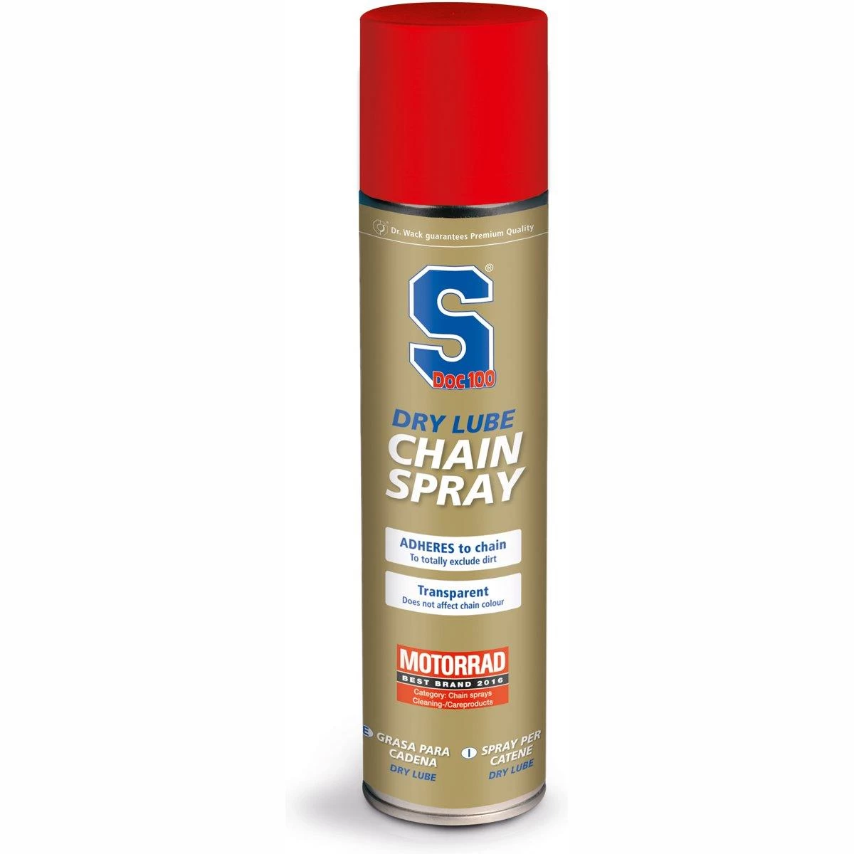 SDoc S100 Motorcycle Dry Chain Lube Spray - 400ml