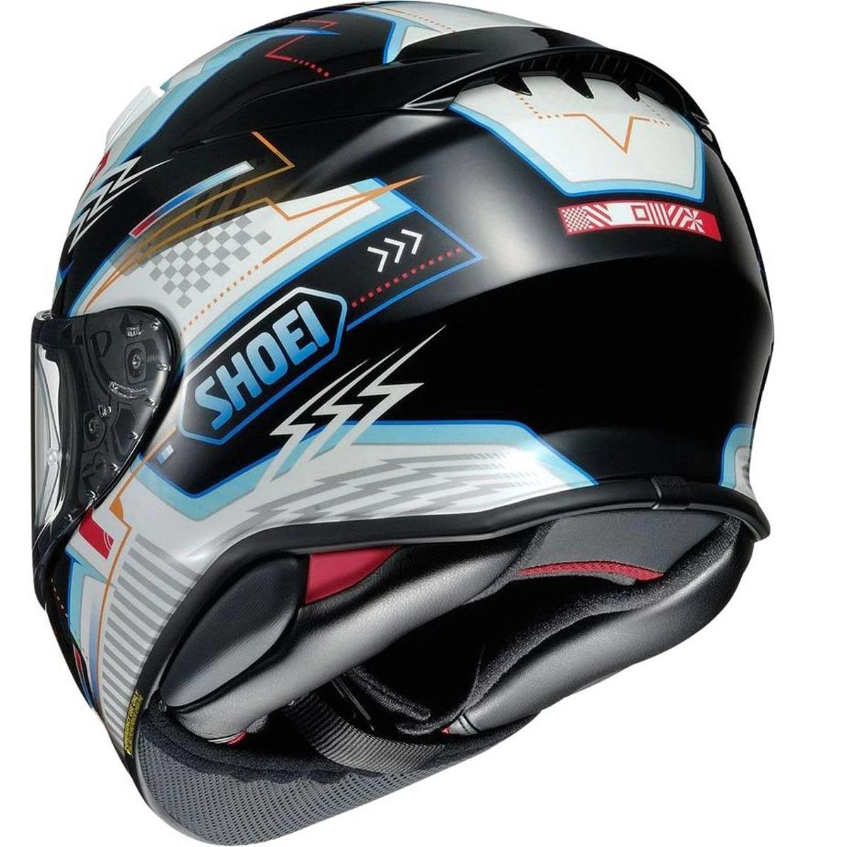 Shoei NXR 2 Arcane TC10 Helmet - Black White Blue - Image 3