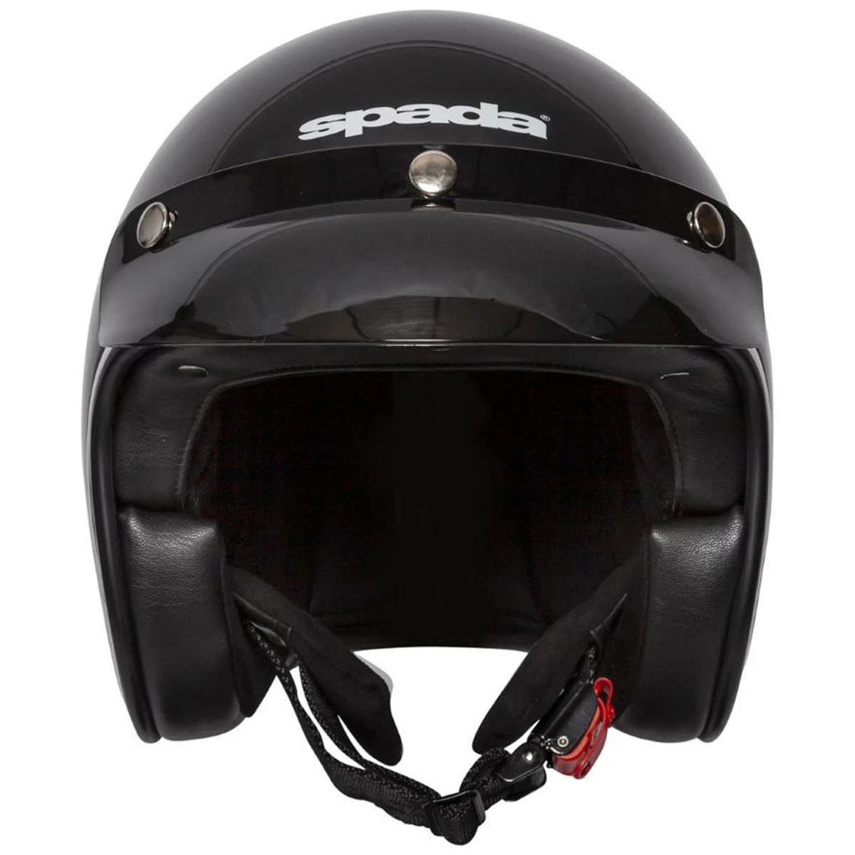 Spada Open Face Classic Helmet - Black - Image 2
