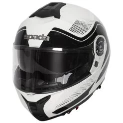 Spada Orion Pixel Flip Front Helmet - White Black